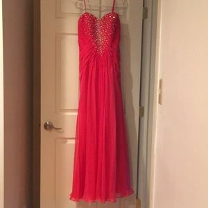 Pink sparkle prom dress!